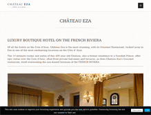 Tablet Screenshot of chateaueza.com